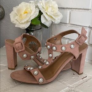 Steve Madden Block Heels in Carla Pink